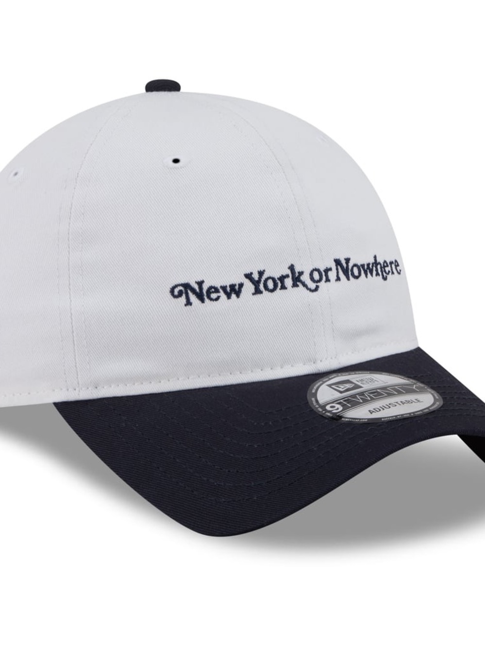 Men’s NY Yankees New York or Nowhere x New Era White/Navy Slogan 9TWENTY Hat